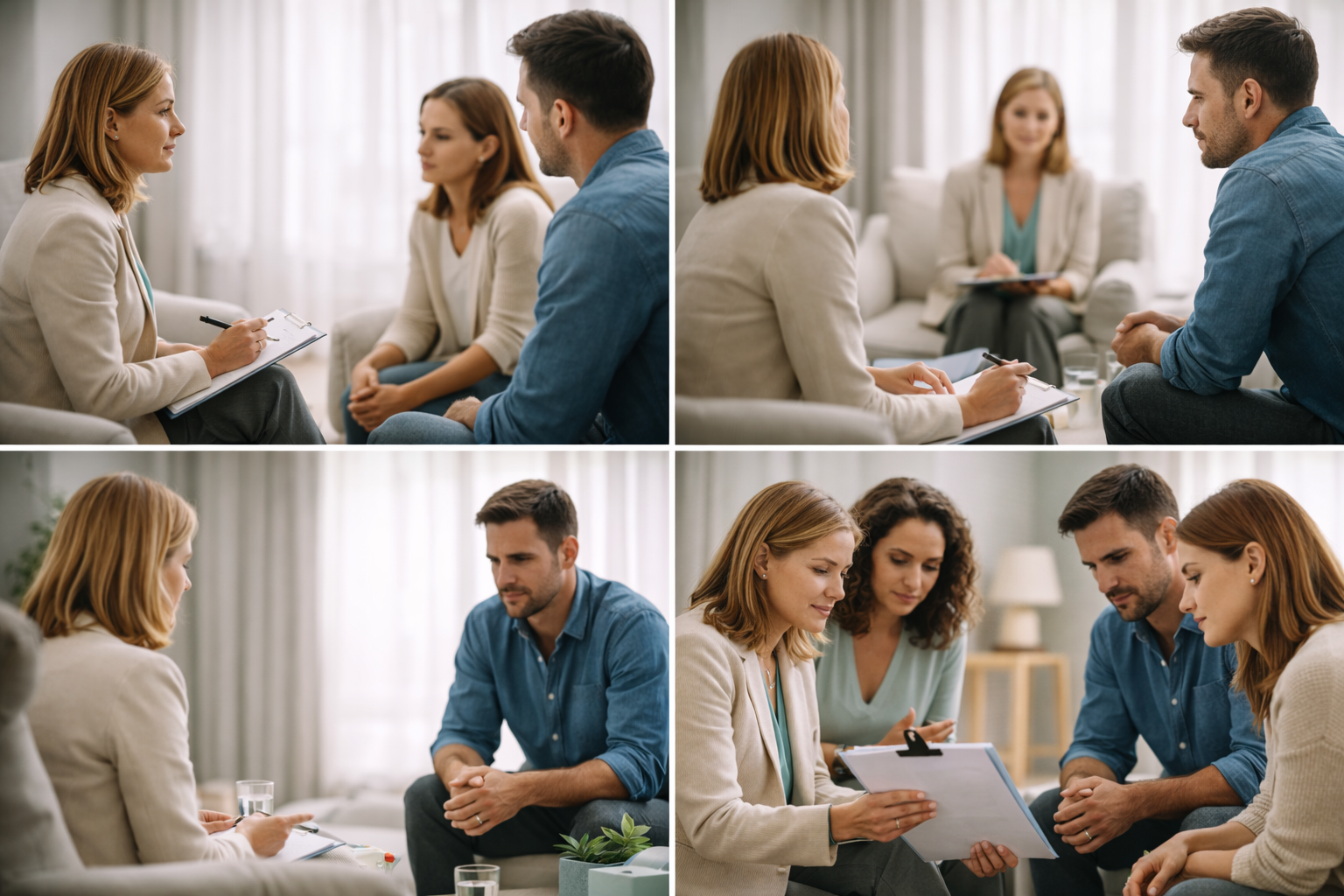 Illustration representing the family mediation process