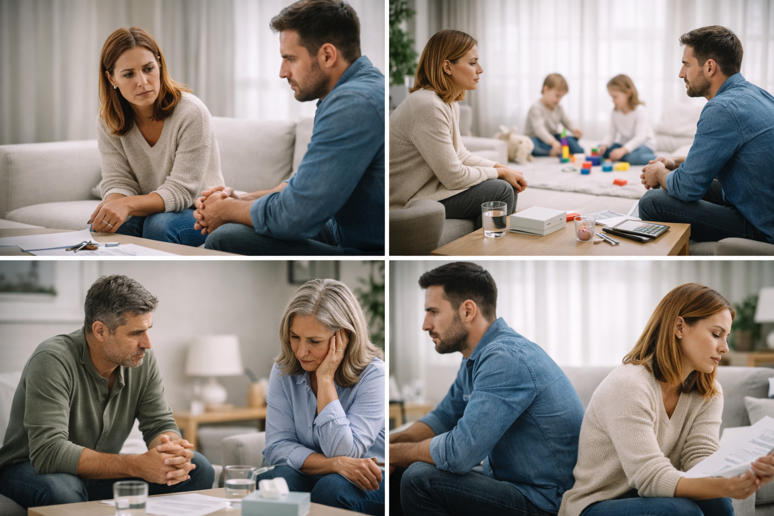 Illustration representing the types of family concerns mediation can address